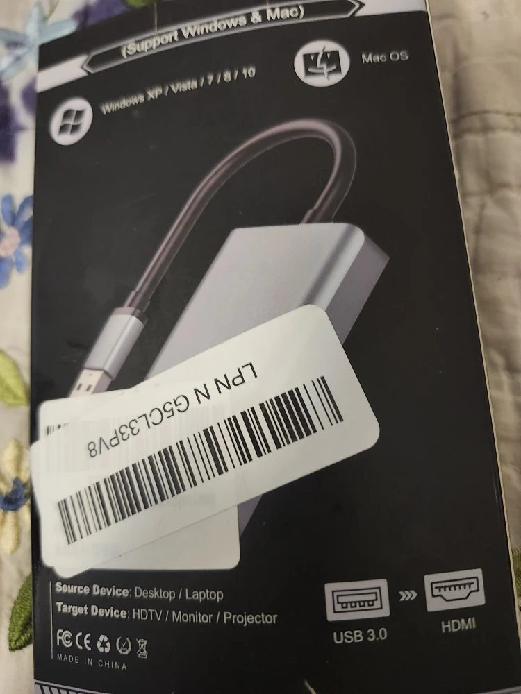 USB to HDMI Adapter - Black