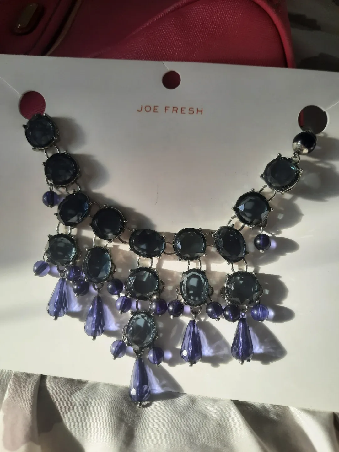 Joe Fresh Purple Stone Necklace