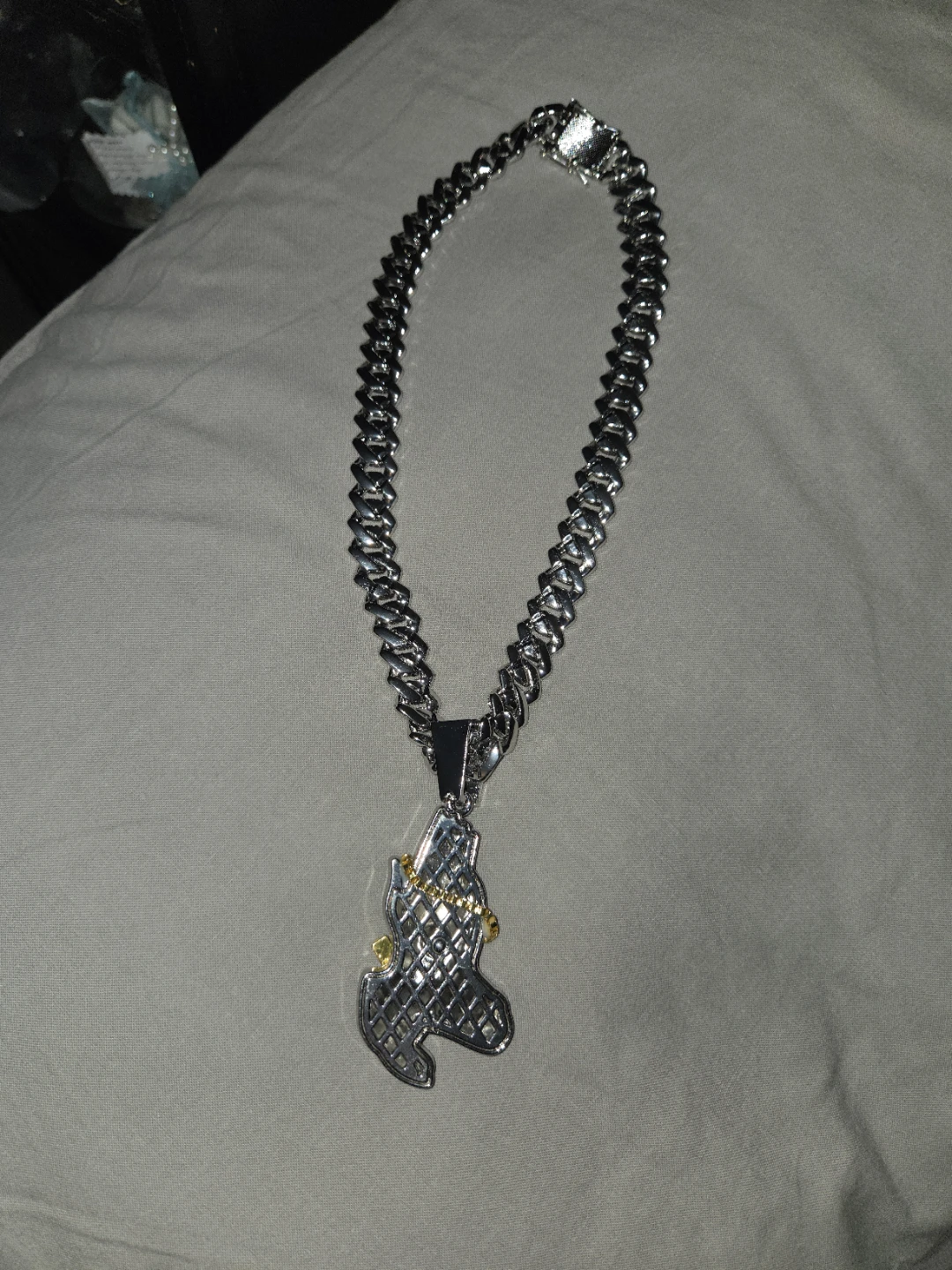 Cuban Link Chain with Praying Hands Pendant - photo 4