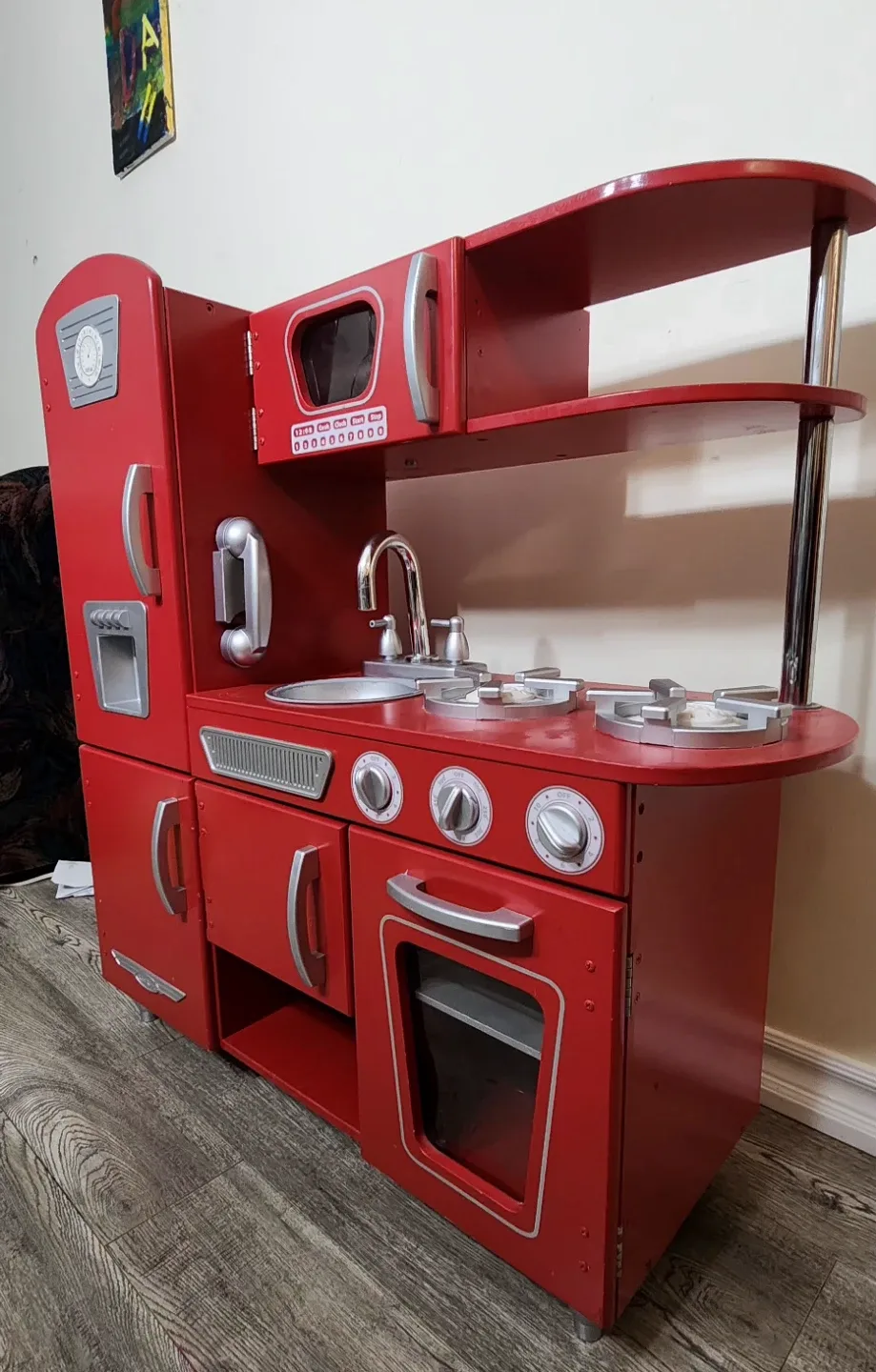 Red KidKraft Retro Toy Kitchen Set image indicator(8)