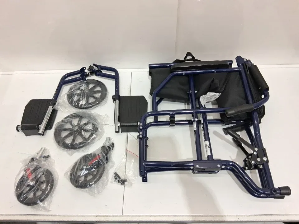 CAREX FOLDABLE TRANSPORT WHEELCHAIR - 300Lbs capacity image indicator(3)