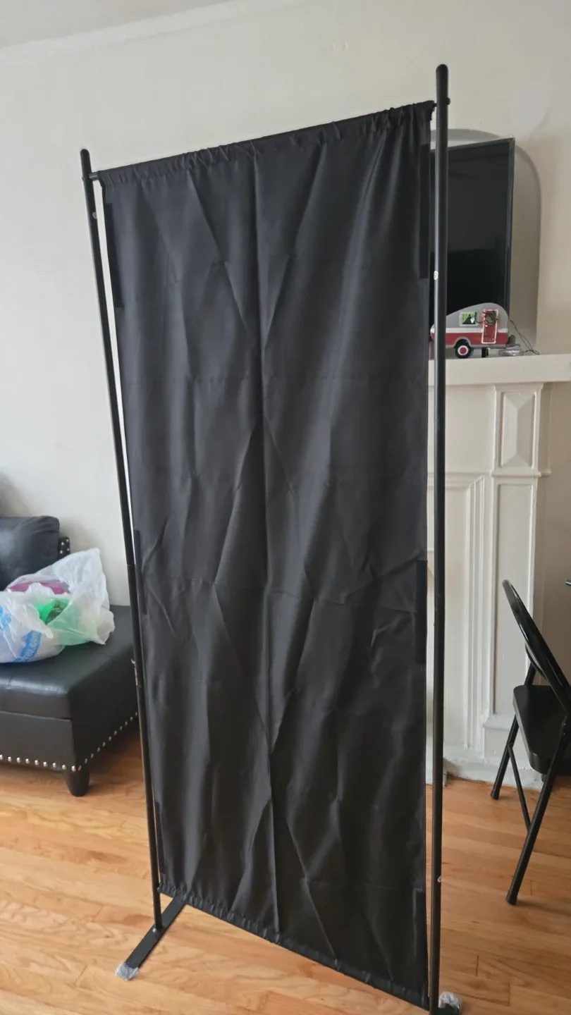 Black Room Divider Privacy Screen