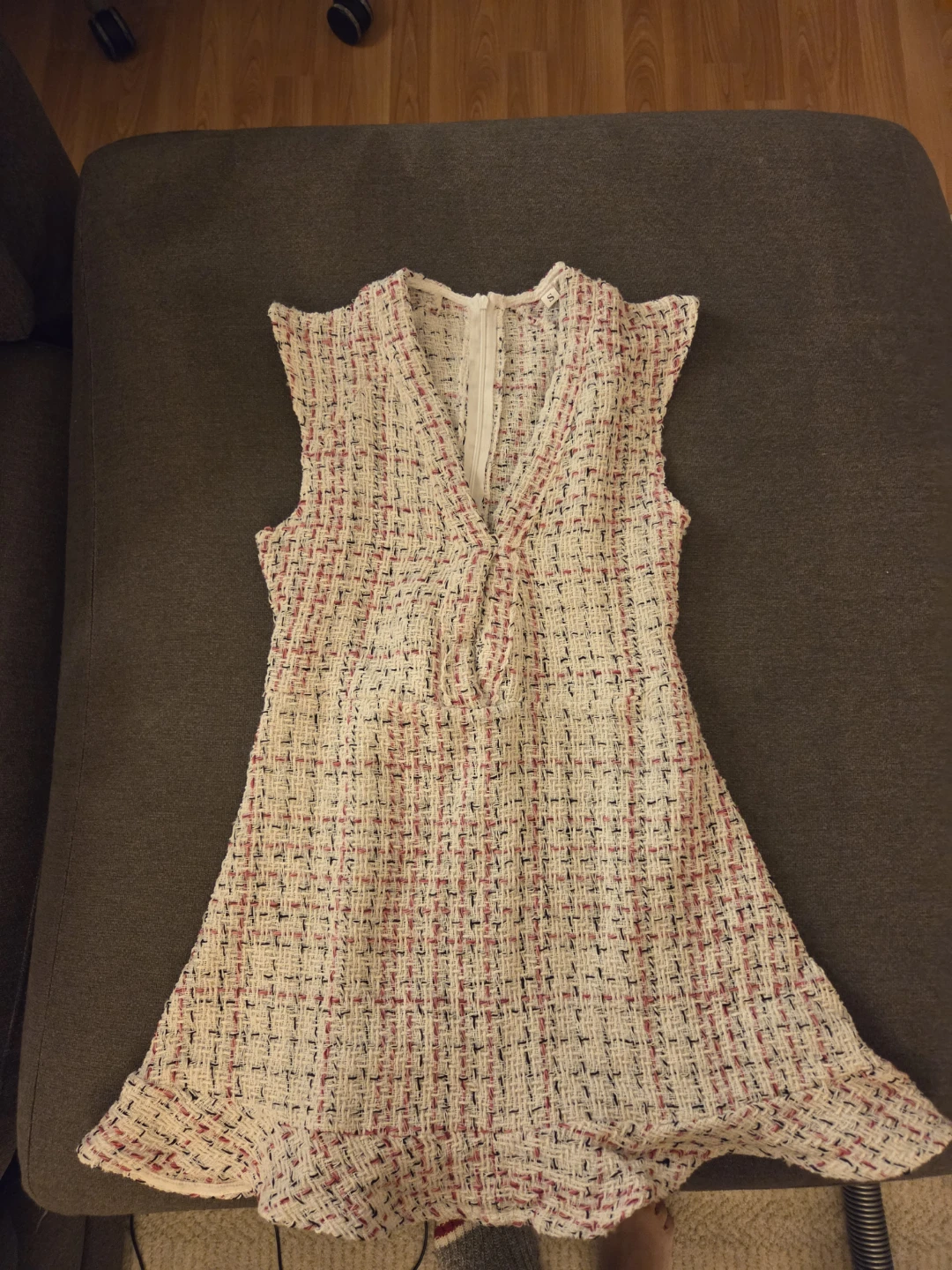 Tweed Sleeveless Mini Dress