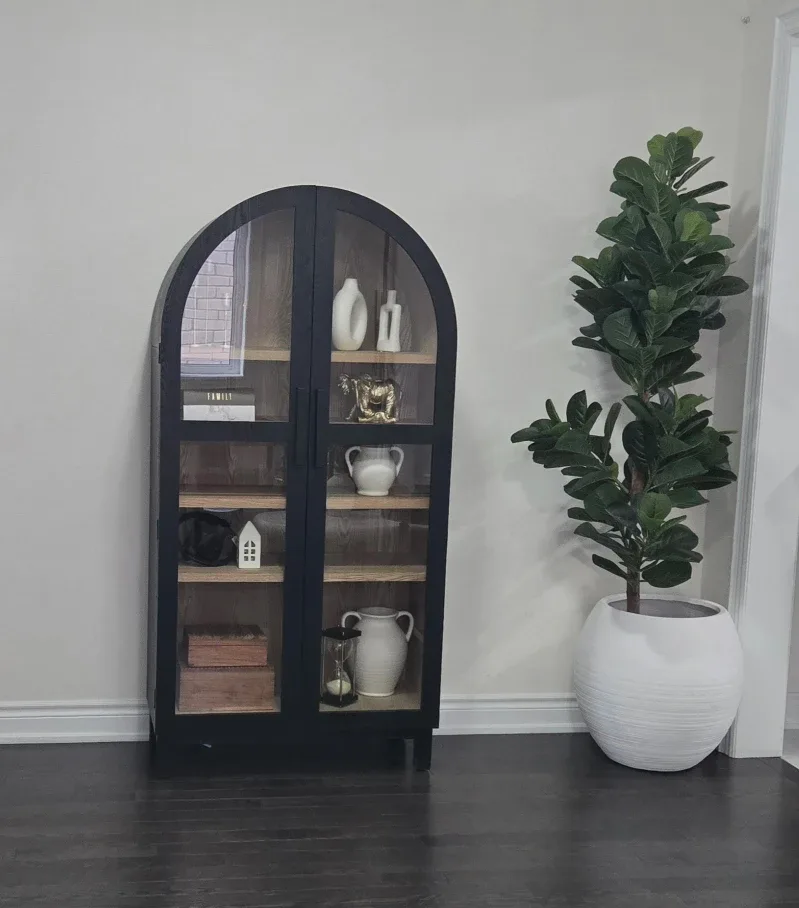 Black Arched Display Cabinet image indicator(2)