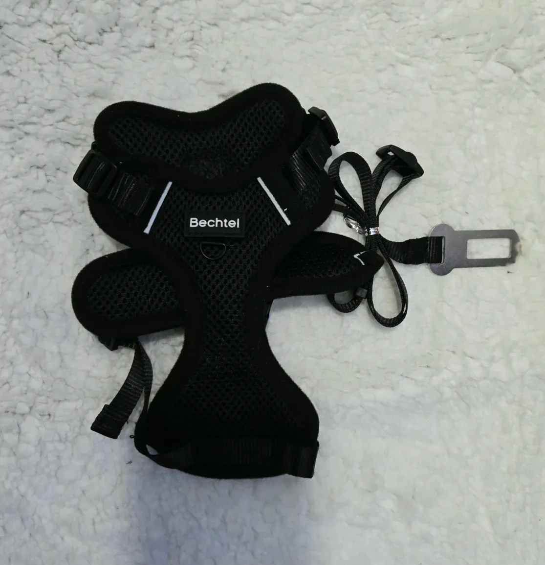 Bechtel Cat Harness with Leash & Car Seatbelt - Black, Size S image indicator(7)