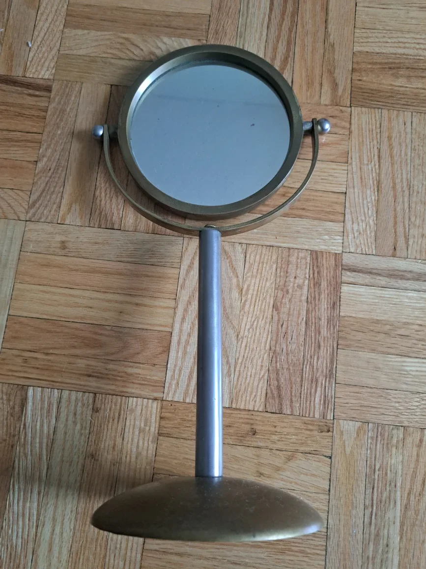 Vintage Brass Vanity Mirror image indicator(2)