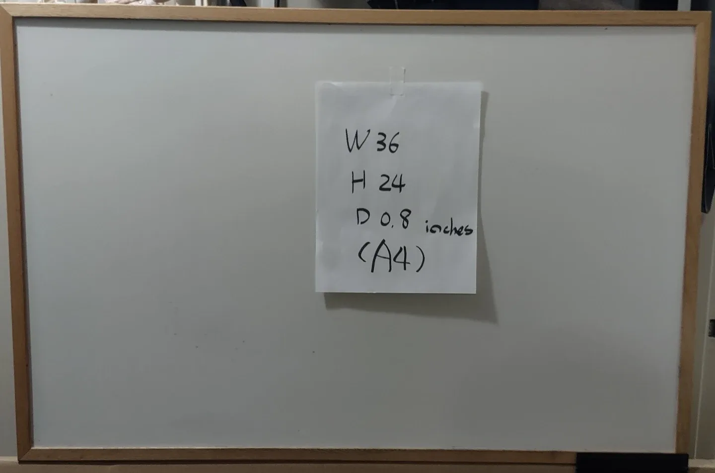 (BiG SIZE) Whiteboard 36 x 24 " with Oak Trim (Made in Canada) image indicator(2)