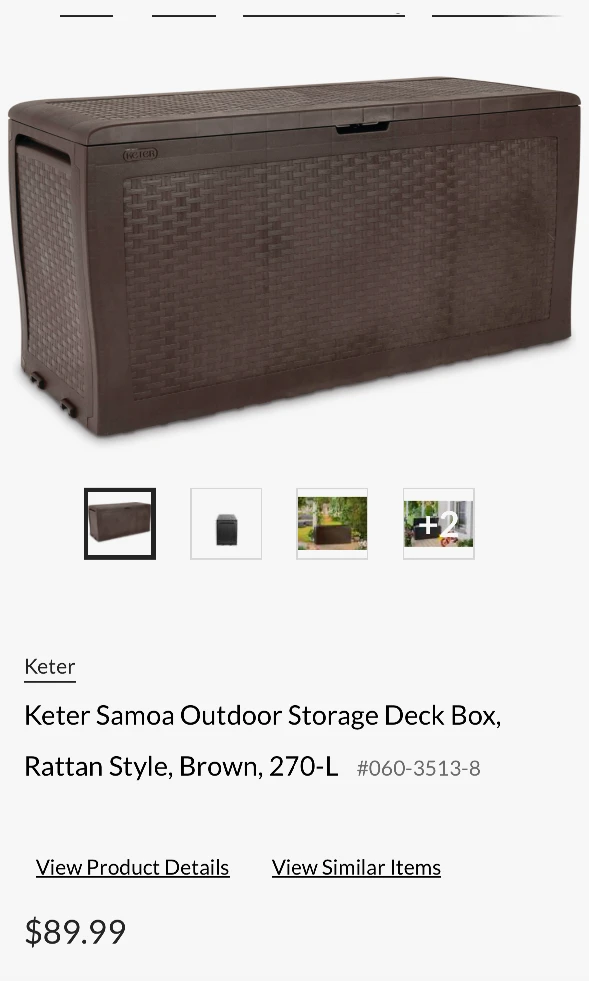 Outdoor Storage Deck Box ( New) - photo 2