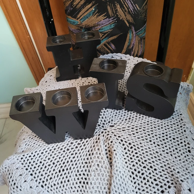 Home Hardware  WISH Letter Candle Holders