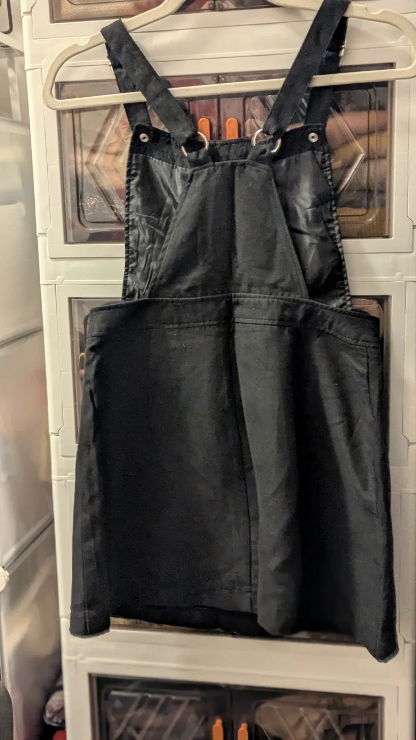 Black Denim Jumper Dress image indicator(2)