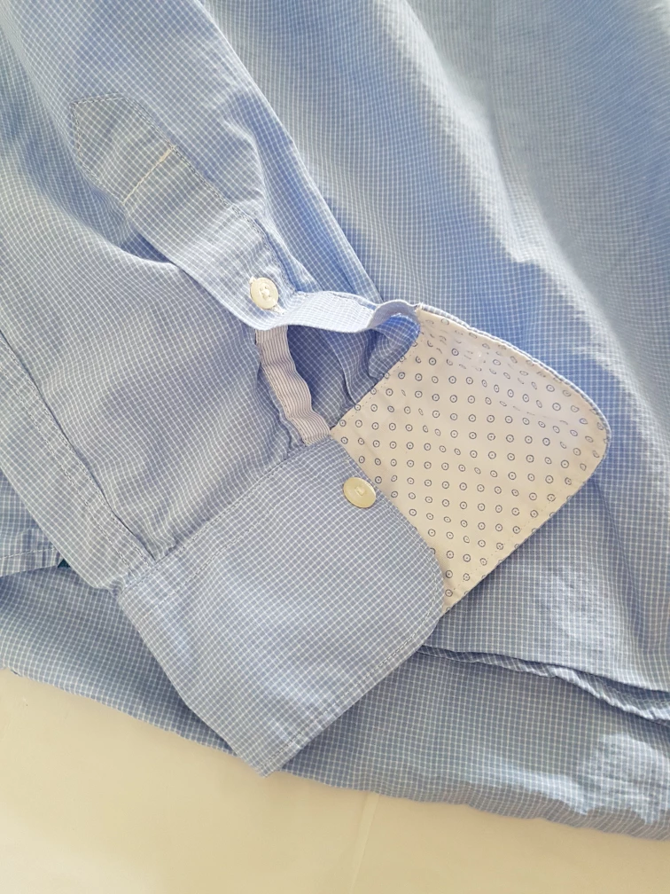 Scotch & Soda Light Blue Button-Down Shirt - Size L - photo 5