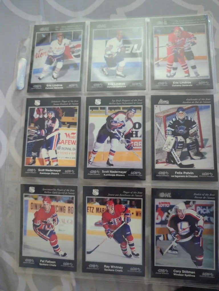 Vintage NHL Hockey Cards - Lindros, Niedermayer +