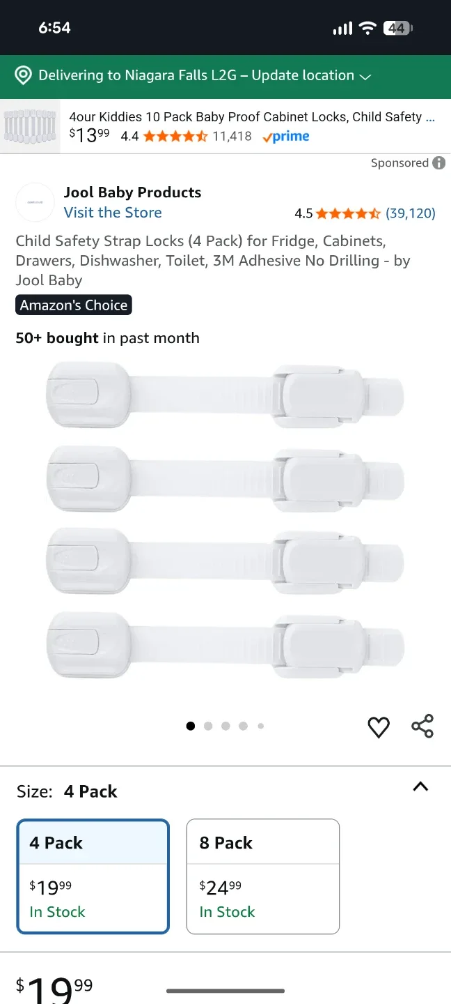 Baby Child Safety Locks (4 strips in each Pack) image indicator(3)