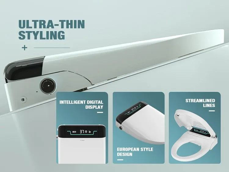 Smart Electric Heated Bidet Seat with Remote Control BNIB image indicator(5)