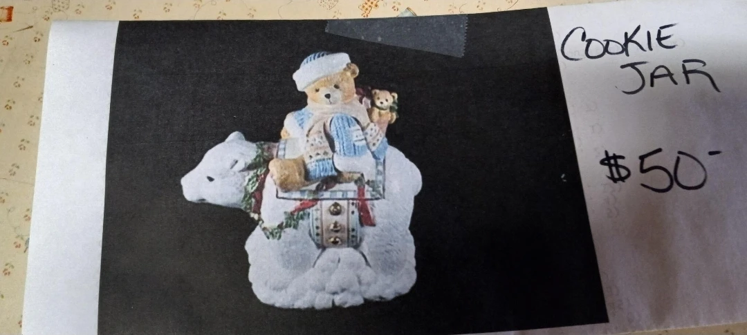 Cherished Teddies Girl With Polar Bear Cookie Jar