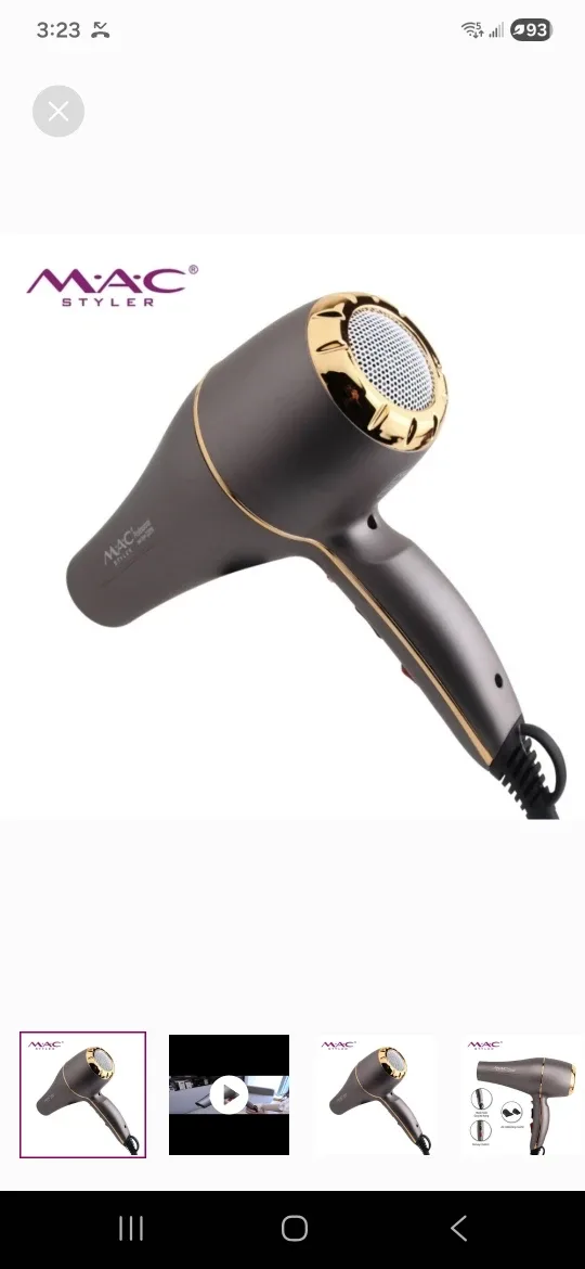 MAC Styler Professional Hair Dryer 2200W - Powerful AC Motor image indicator(2)