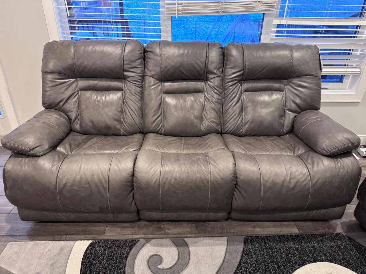 Furniture Barn Wurstrow Smoke Power Reclining Sofa