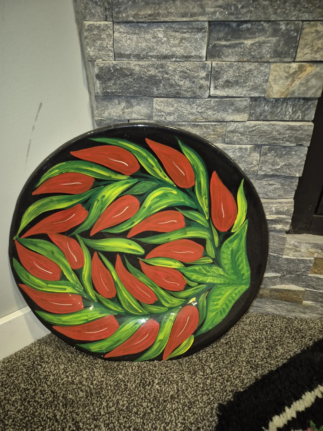 Decorative Wall Plate - Floral Design