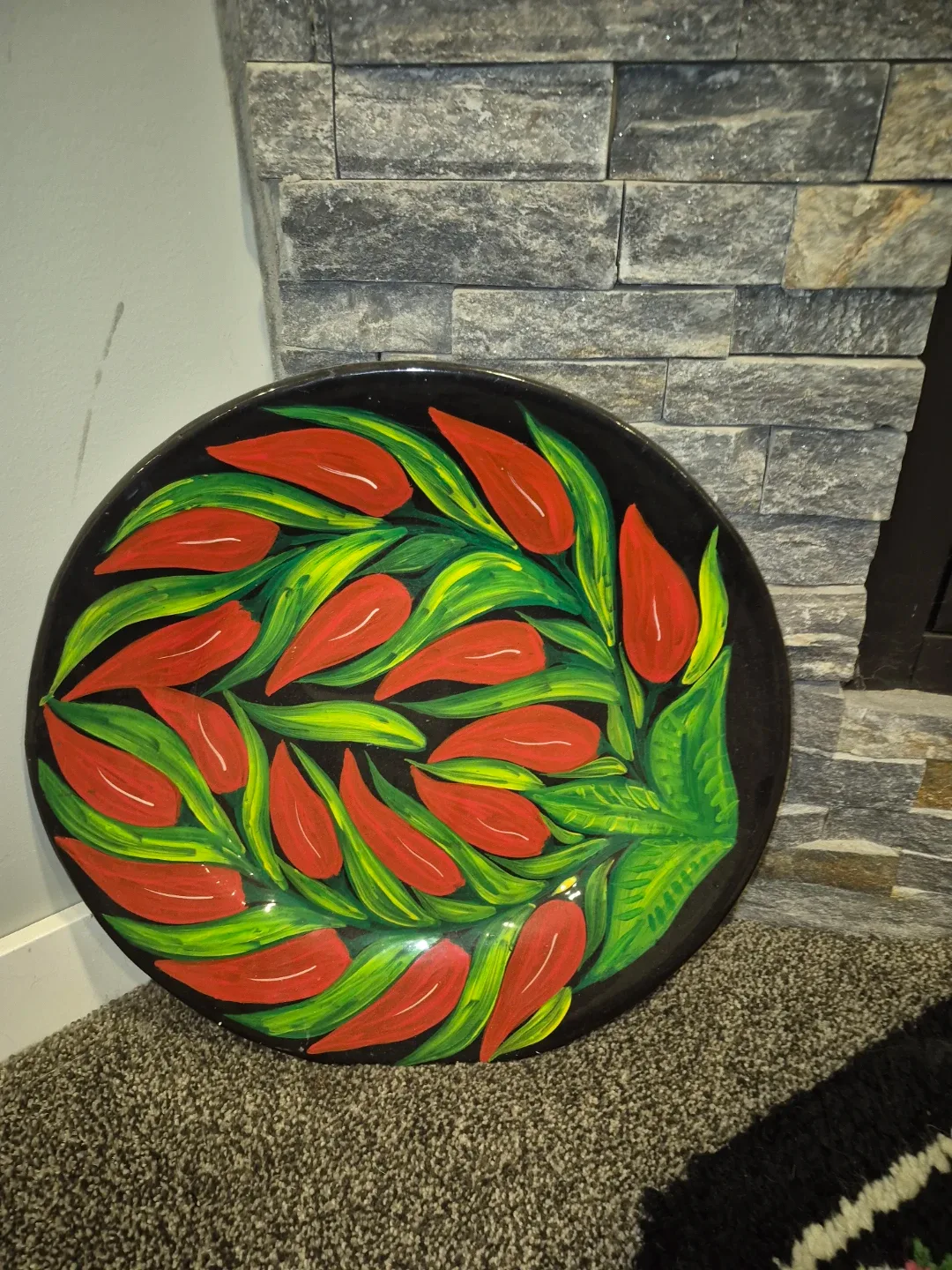 Decorative Wall Plate - Floral Design