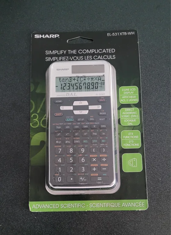 Sharp EL-531XTB-WH Scientific Calculator - New in Package