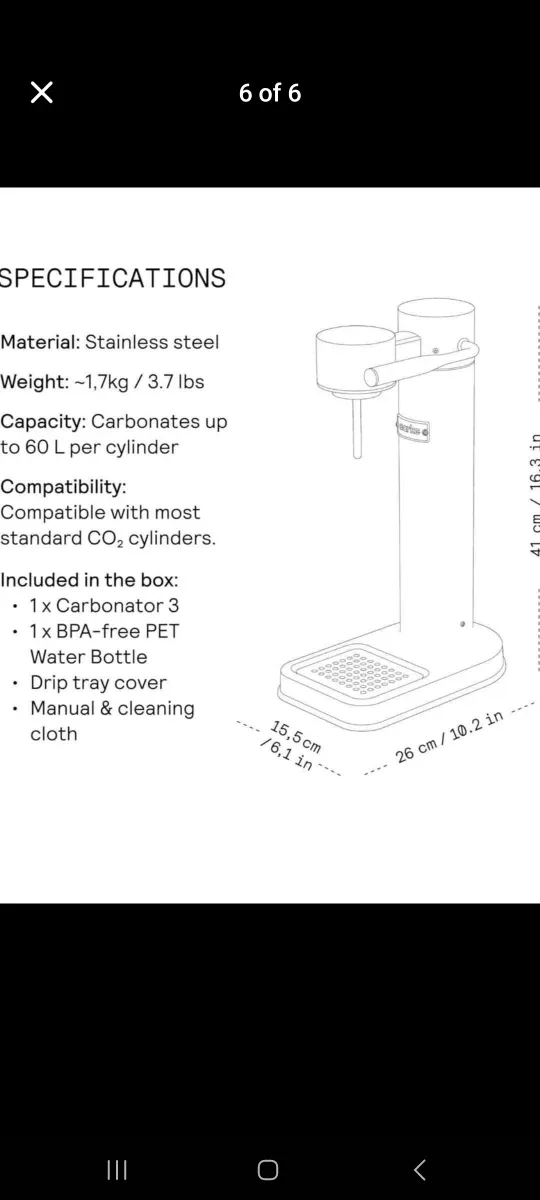 Aarke Carbonator 3 Sparkling Water Maker image indicator(5)