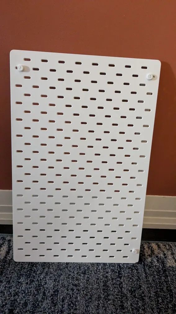 IKEA SKÅDIS Pegboard, white, 76x56 cm (30x22 ")