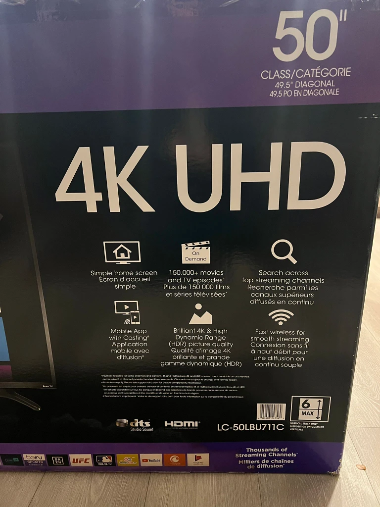 Sharp Roku TV – Model LC-50LBU711C (50”) - photo 4