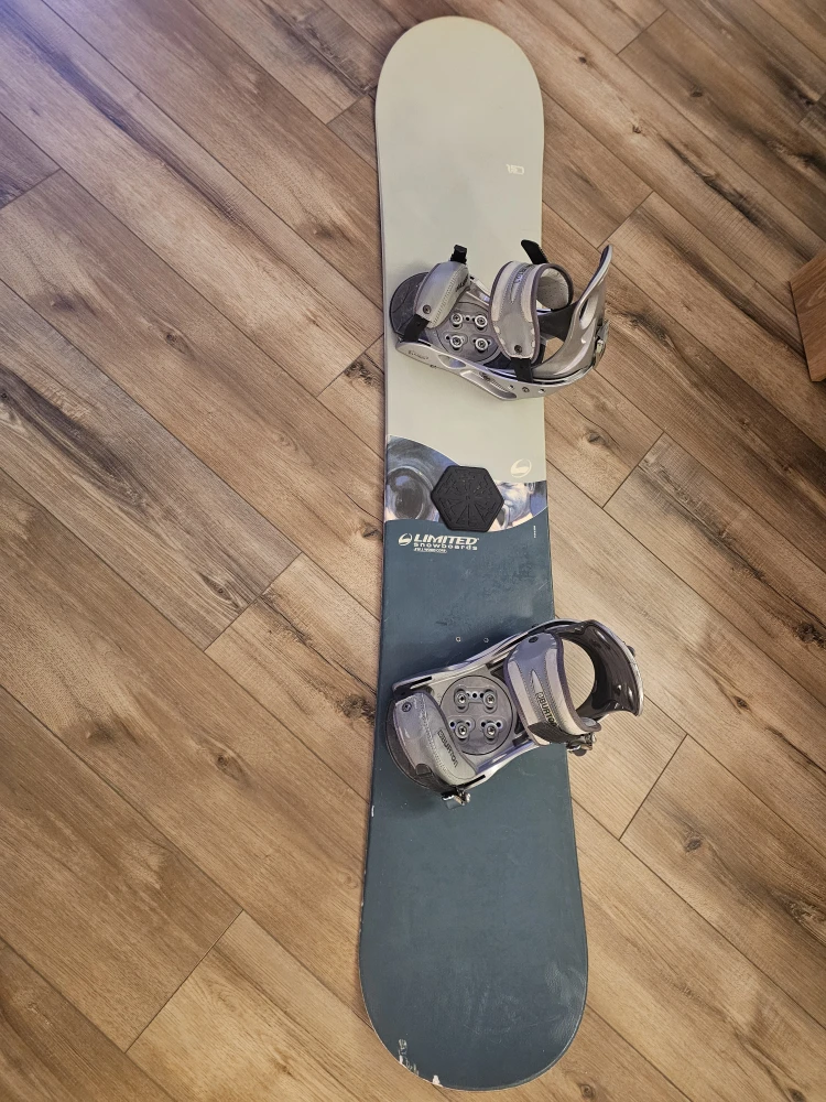 Limited 157 Snowboard with Burton Bindings - $140