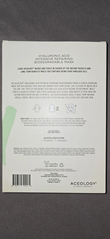 Aceology Hyaluronic Acid Mask - photo 2