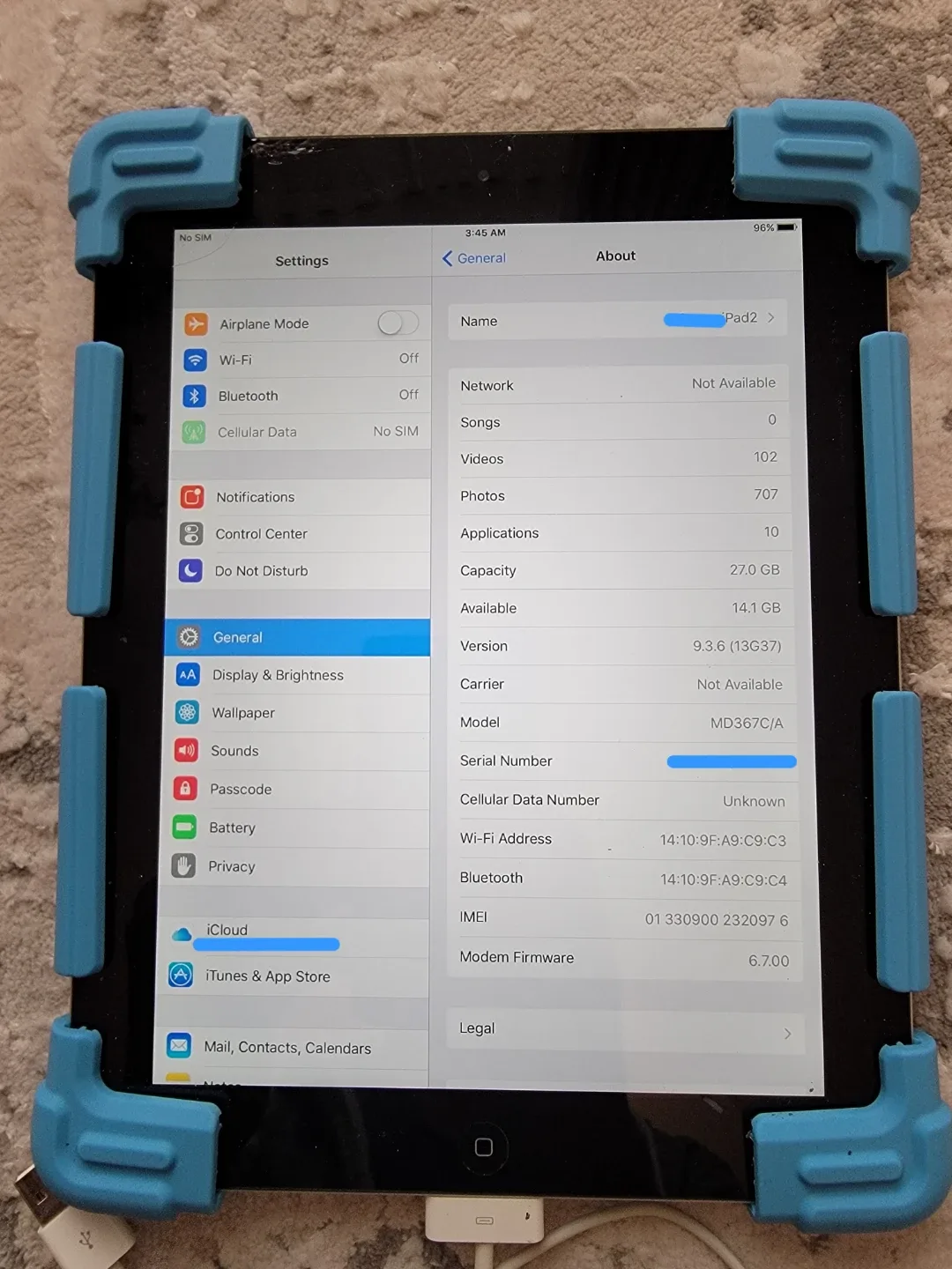 iPad 3rd gen 32GB Silver with cellular and wifi image indicator(2)