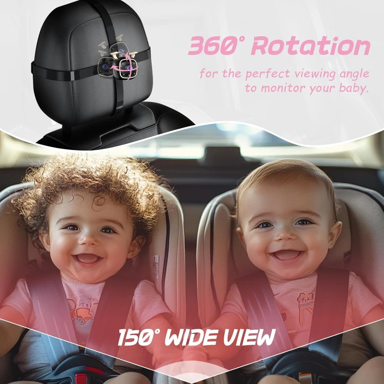 NEW Baby Car Camera with 4.3'' Monitor with Night Vision - photo 5