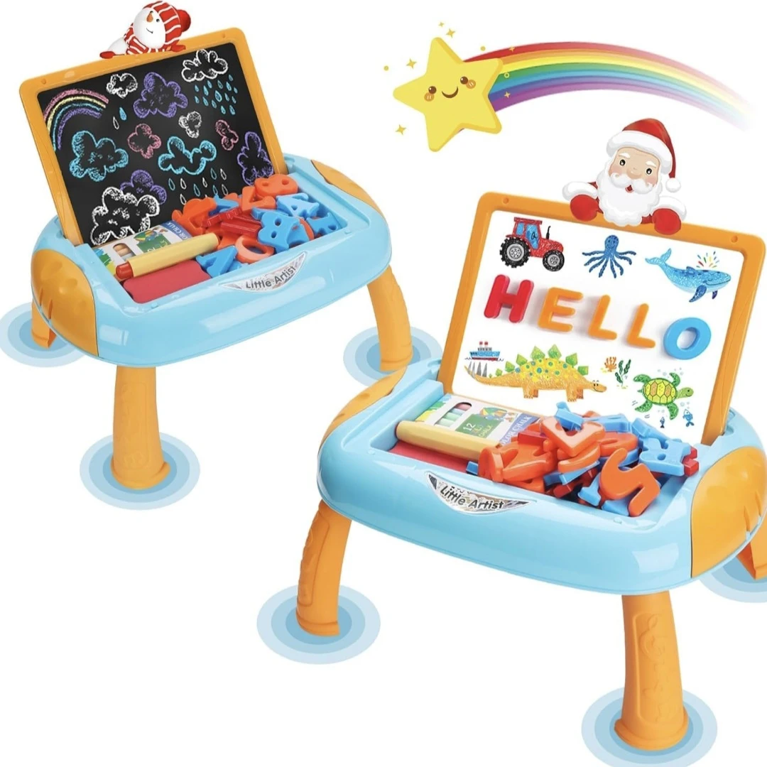 Drawing Board for Toddlers 1-2 with Magnetic Letters and Numbers