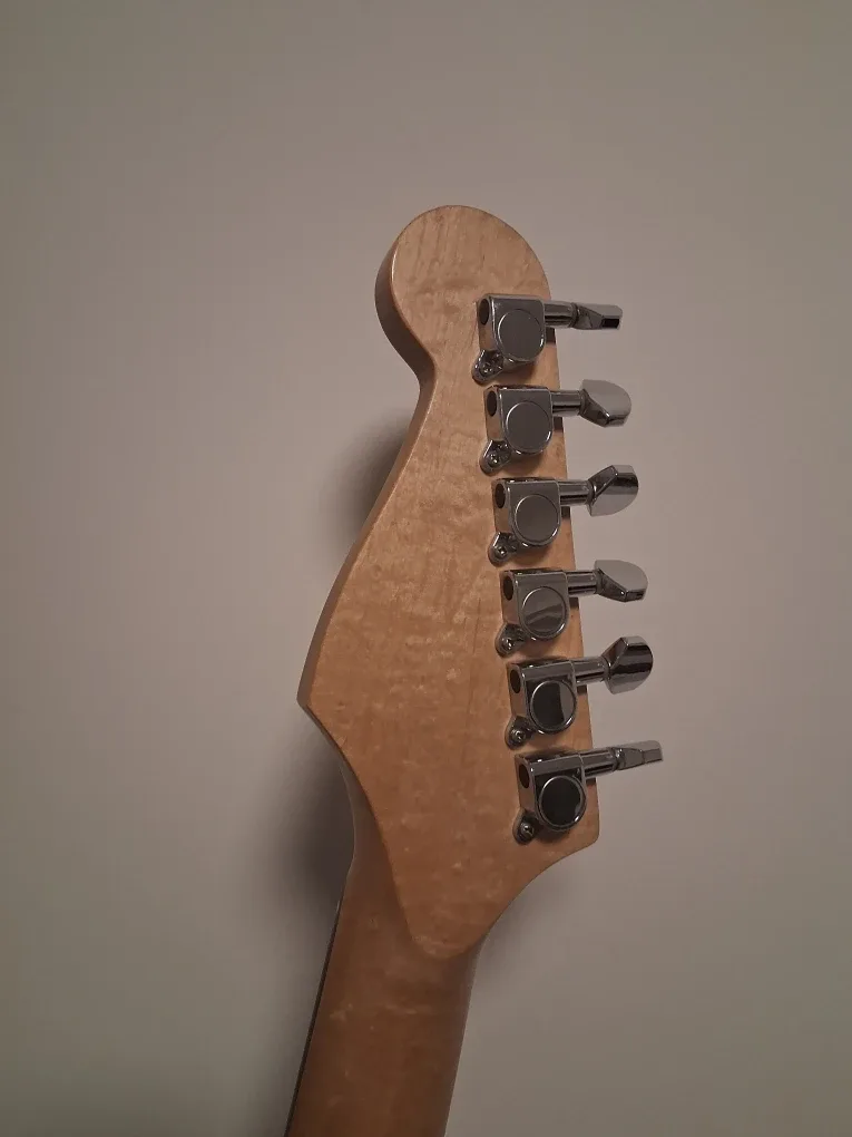 Stratocaster style electric guitar with Fender strap image indicator(3)