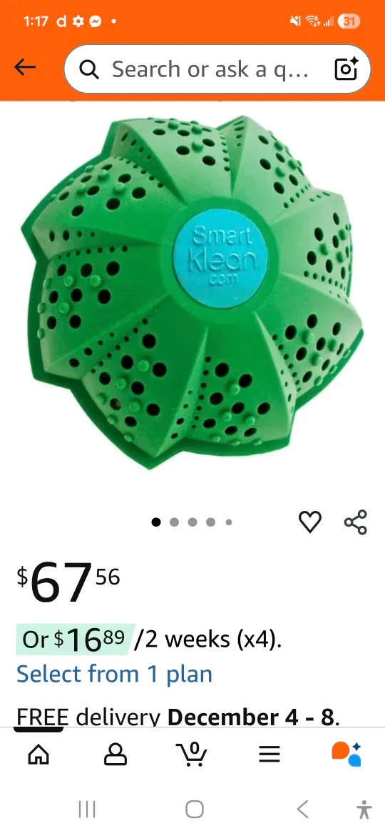 SmartKlean Laundry Ball - Non-Detergent, Eco-Friendly image indicator(5)