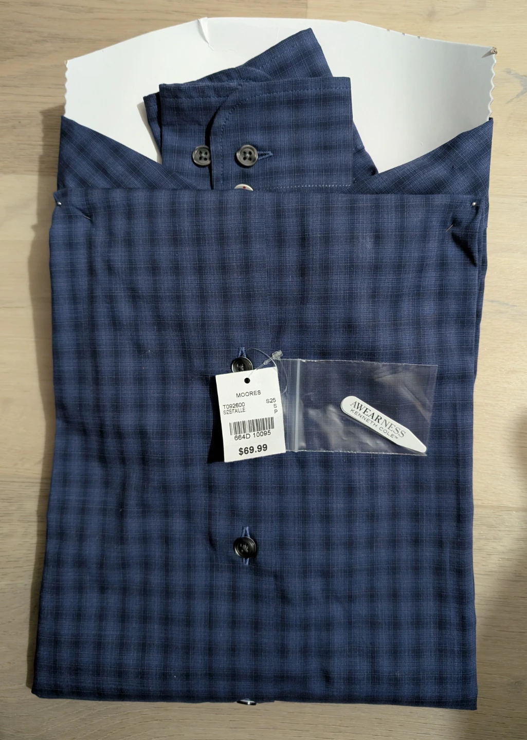 New Awearness Kenneth Cole Slim Fit Shirt - S - photo 3