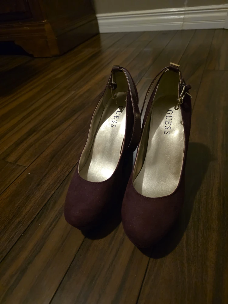 Guess Purple Heels - Size 8.