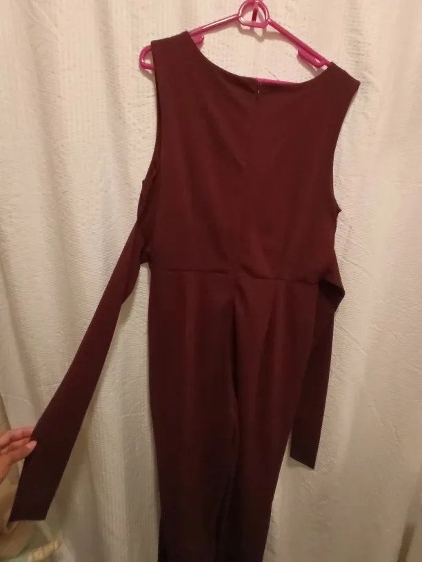 ANN TAYLOR Burgundy Jumpsuit
