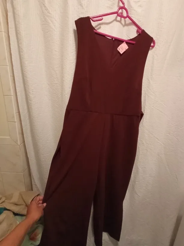 ANN TAYLOR Burgundy Jumpsuit image indicator(2)