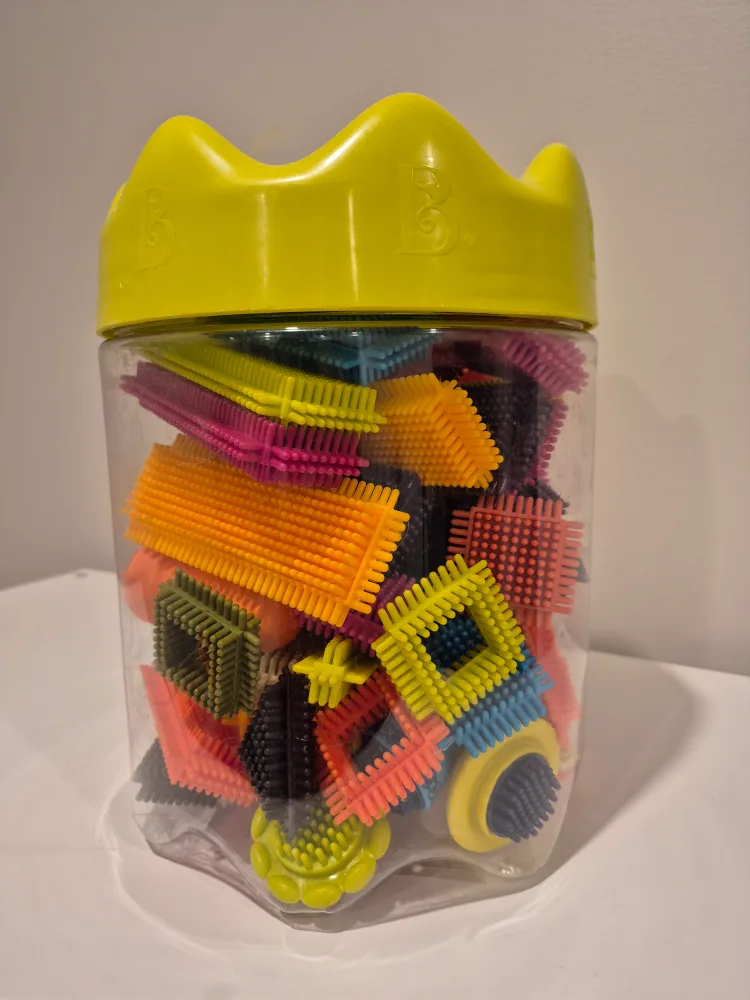 B. toys Bristle Blocks in Container image indicator(2)