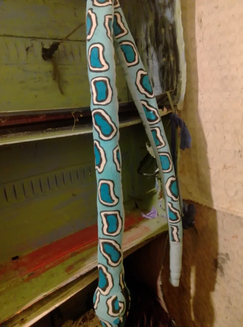 Blue Patterned Stuffed Animal