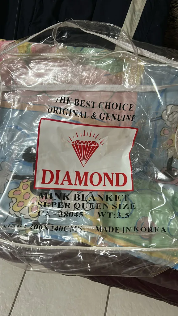 Diamond Mink Blanket - Super Queen Size