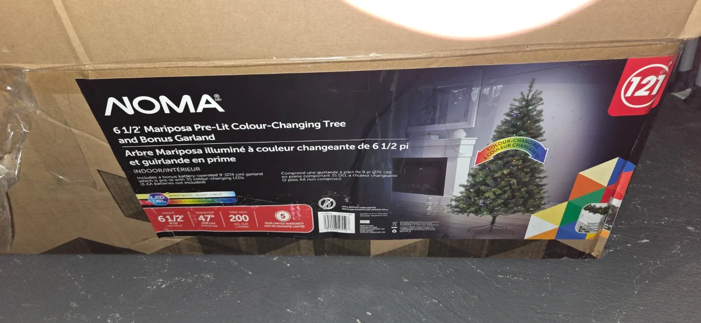 NOMA 6 1/2' Pre-Lit Colour-Changing Tree image indicator(2)