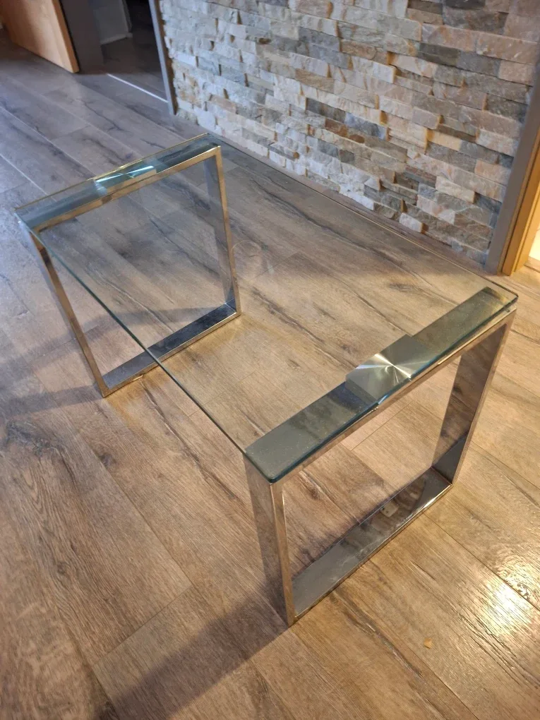 Glass & Chrome Coffee Table image indicator(2)