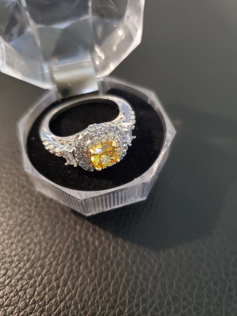Yellow Gemstone Ring - photo 2