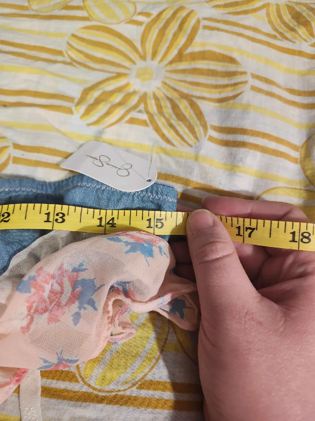 NWT Coquette denim and floral garter belt image indicator(7)