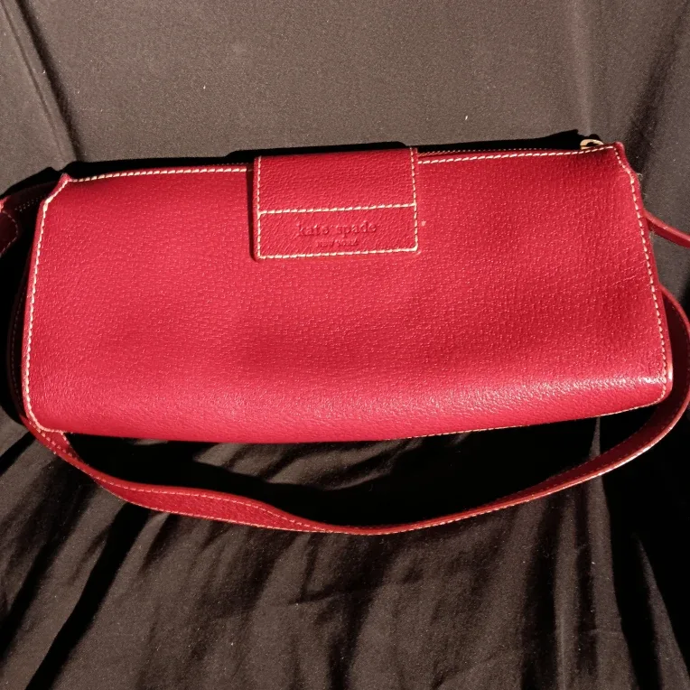 Kate Spade Red Leather Clutch image indicator(2)