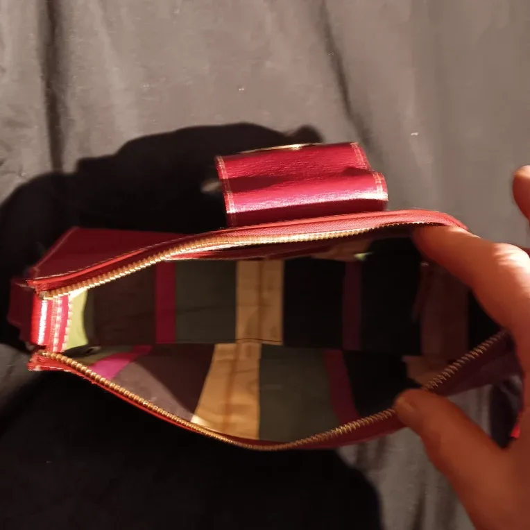 Kate Spade Red Leather Clutch image indicator(4)