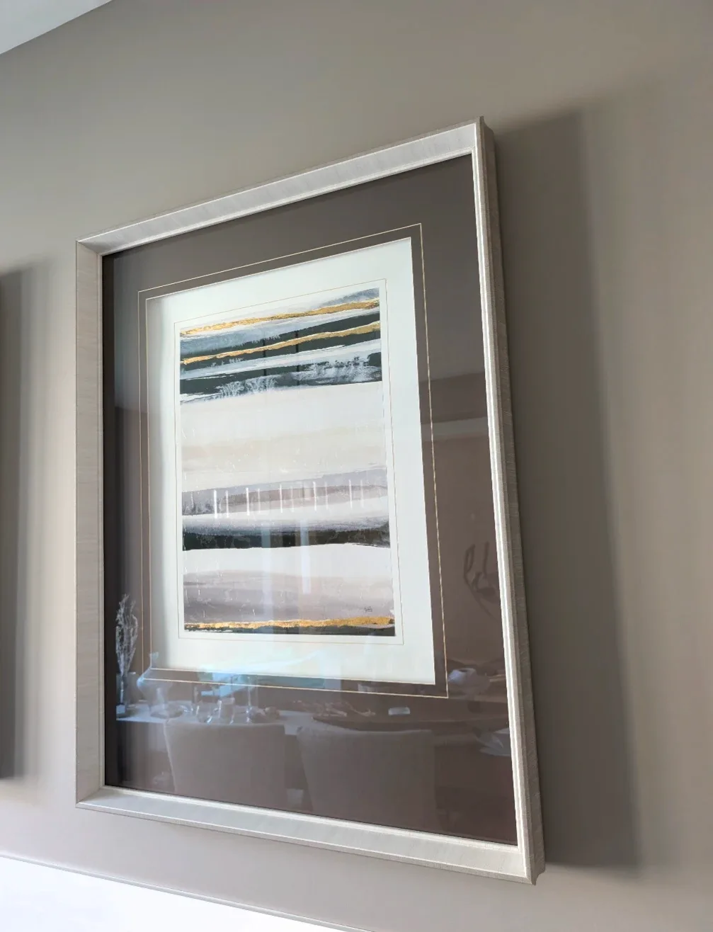 Set of 3 Large Framed Abstract Wall Art image indicator(3)