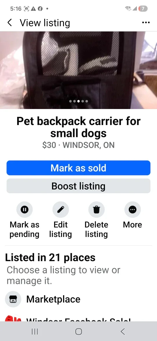 Pet Backpack Carrier for Small Dogs