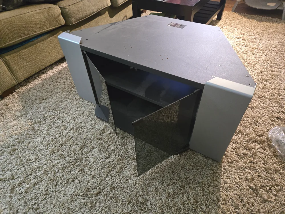 Corner TV Stand - Grey image indicator(3)